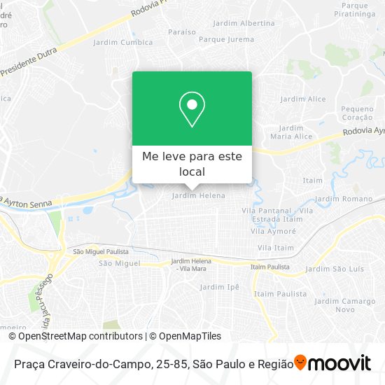 Praça Craveiro-do-Campo, 25-85 mapa