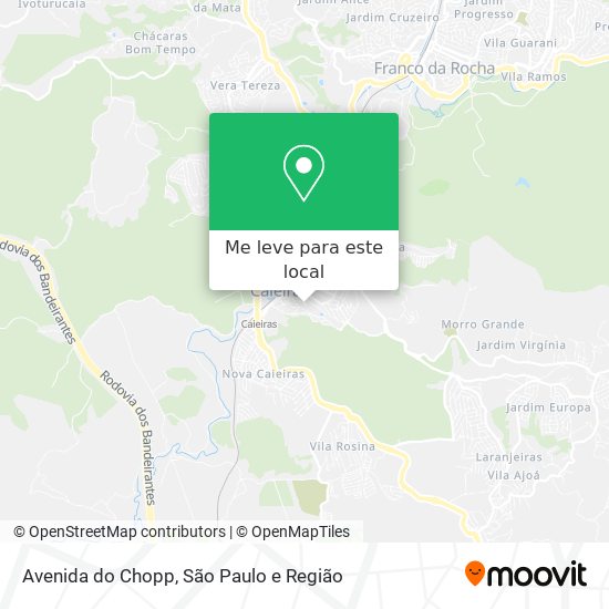 Avenida do Chopp mapa