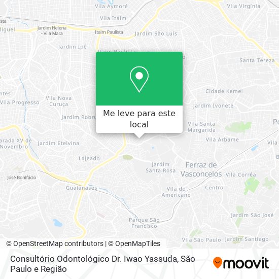 Consultório Odontológico Dr. Iwao Yassuda mapa