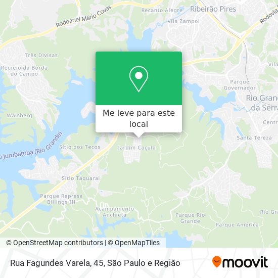 Rua Fagundes Varela, 45 mapa