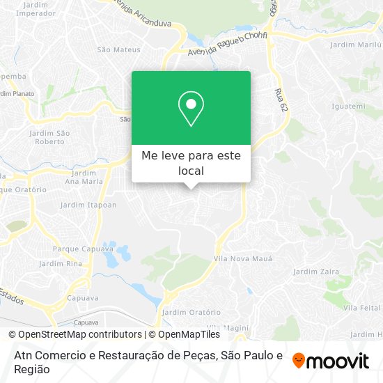 Atn Comercio e Restauração de Peças mapa