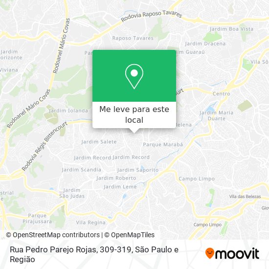 Rua Pedro Parejo Rojas, 309-319 mapa