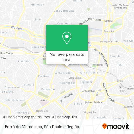 Forró do Marcelinho mapa