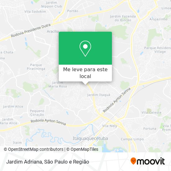 Jardim Adriana mapa
