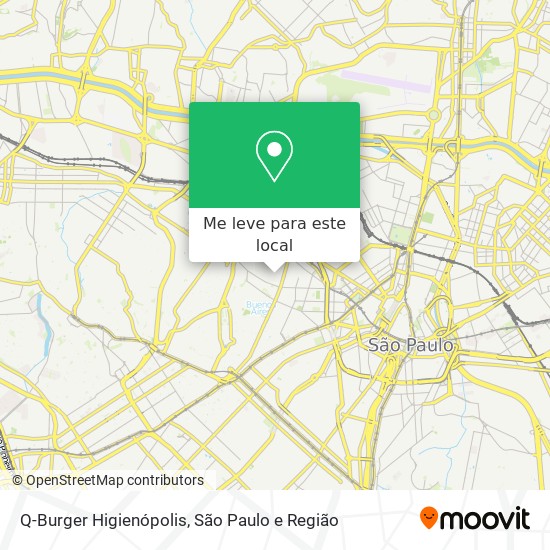 Q-Burger Higienópolis mapa