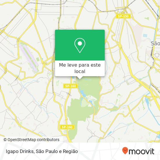 Igapo Drinks, Avenida Brasilia Cursino São Paulo-SP 04301-002 mapa