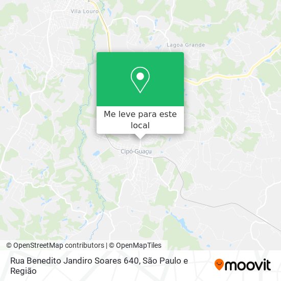 Rua Benedito Jandiro Soares 640 mapa