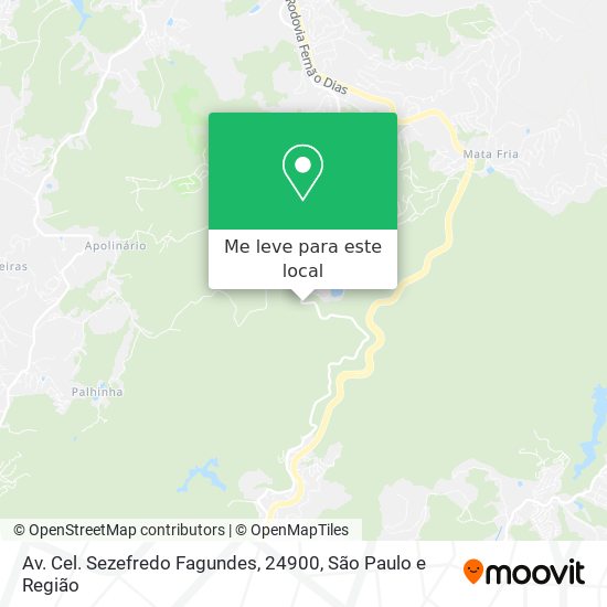 Av. Cel. Sezefredo Fagundes, 24900 mapa