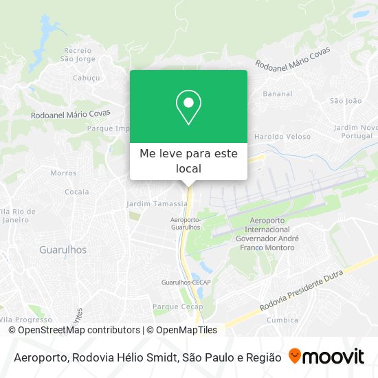 Aeroporto, Rodovia Hélio Smidt mapa