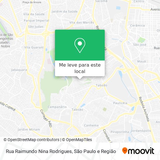 Rua Raimundo Nina Rodrigues mapa