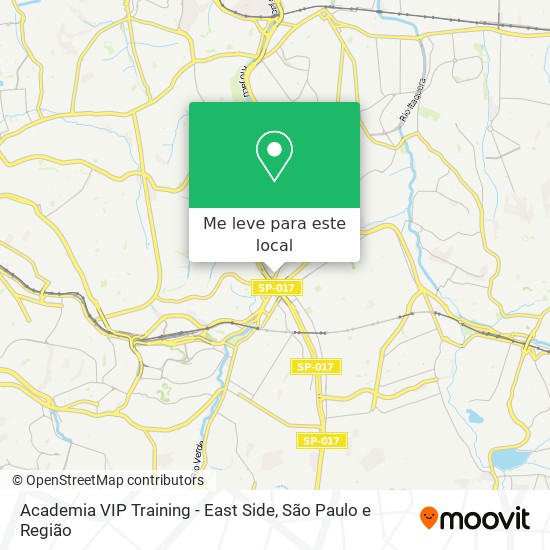 Academia VIP Training - East Side mapa