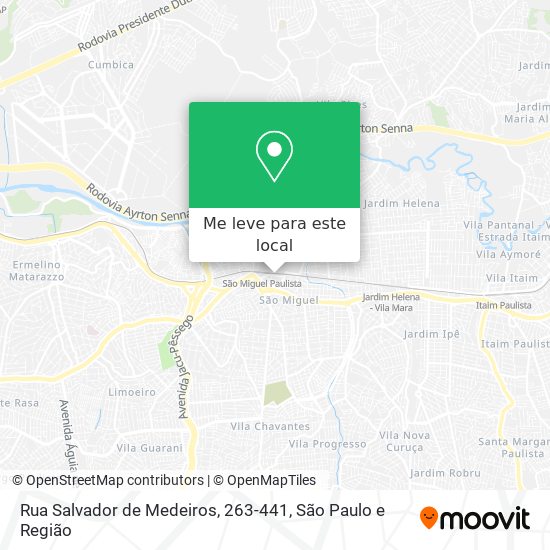 Rua Salvador de Medeiros, 263-441 mapa