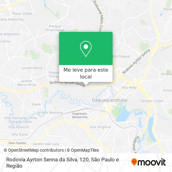 Rodovia Ayrton Senna da Silva, 120 mapa