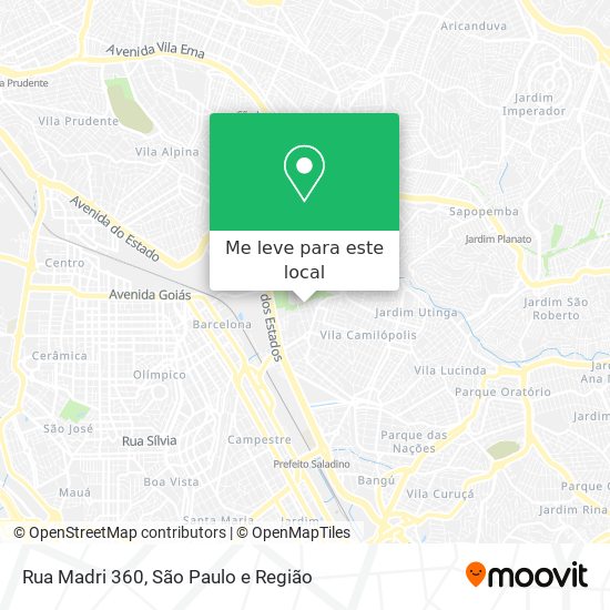 Rua Madri 360 mapa