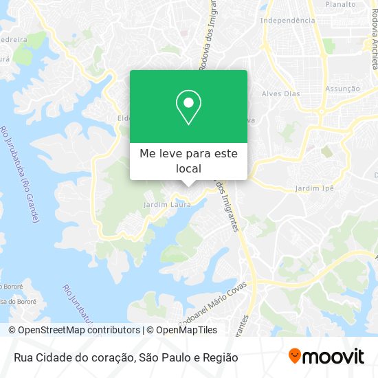 Rua Cidade do coração mapa