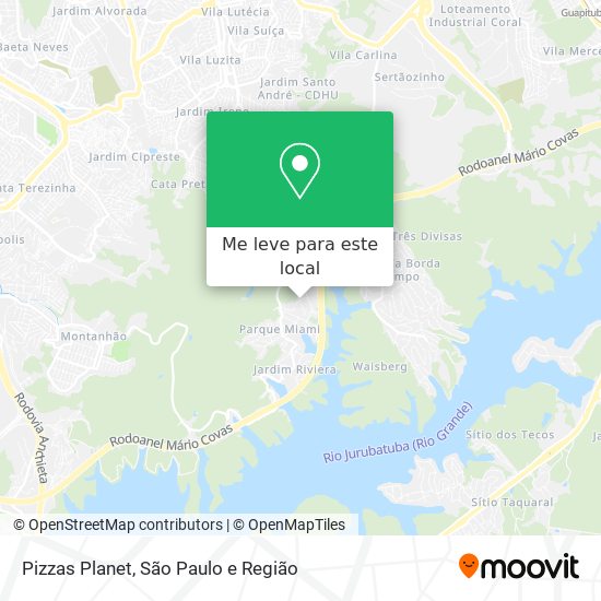 Pizzas Planet mapa