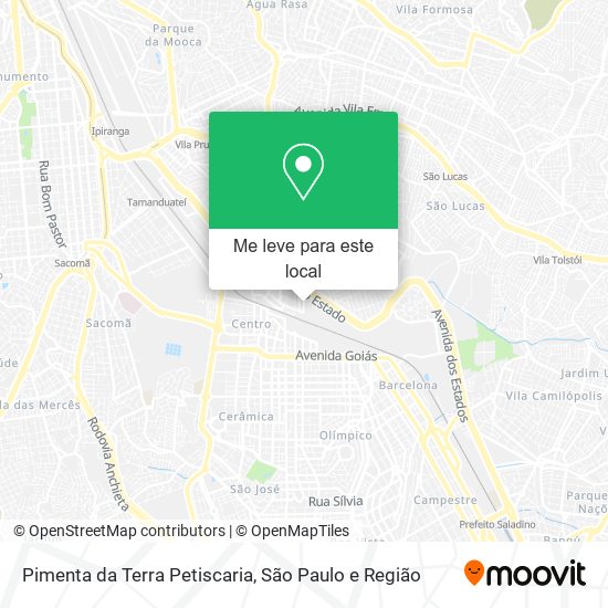 Pimenta da Terra Petiscaria mapa