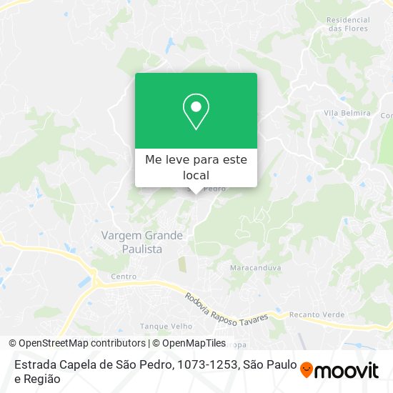 Estrada Capela de São Pedro, 1073-1253 mapa