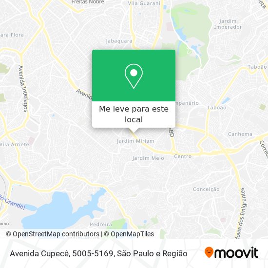 Avenida Cupecê, 5005-5169 mapa