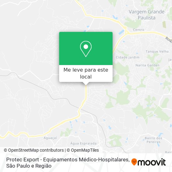 Protec Export - Equipamentos Médico-Hospitalares mapa