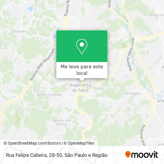 Rua Felipe Calieira, 28-50 mapa