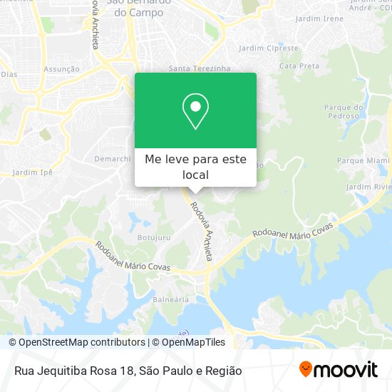 Rua Jequitiba Rosa 18 mapa