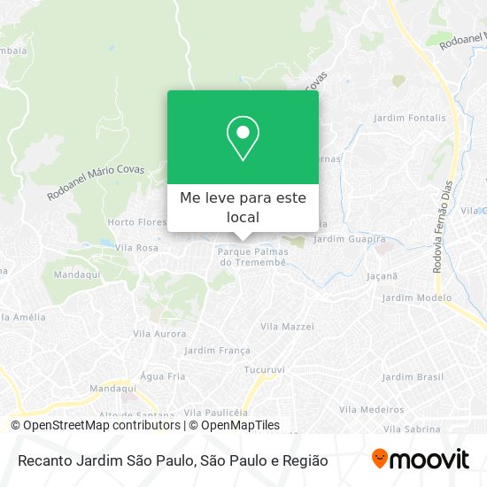 Recanto Jardim São Paulo mapa