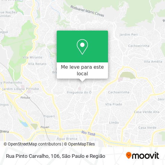 Rua Pinto Carvalho, 106 mapa