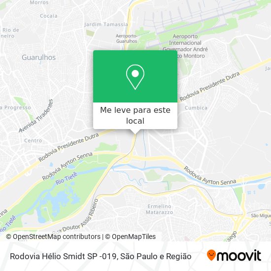 Rodovia Hélio Smidt SP -019 mapa