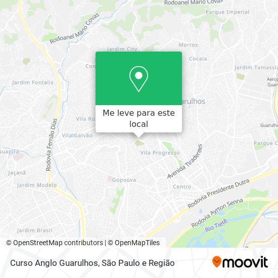 Curso Anglo Guarulhos mapa