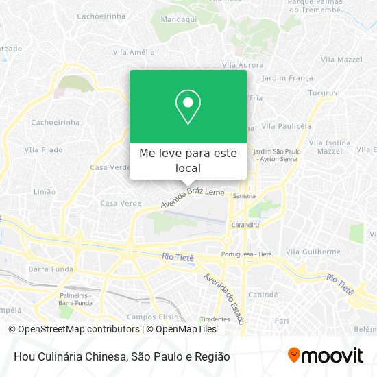 Hou Culinária Chinesa mapa