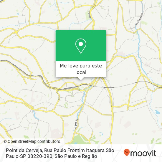 Point da Cerveja, Rua Paulo Frontim Itaquera São Paulo-SP 08220-390 mapa