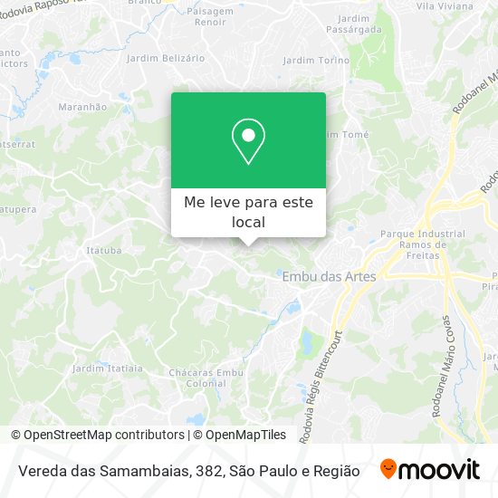 Vereda das Samambaias, 382 mapa
