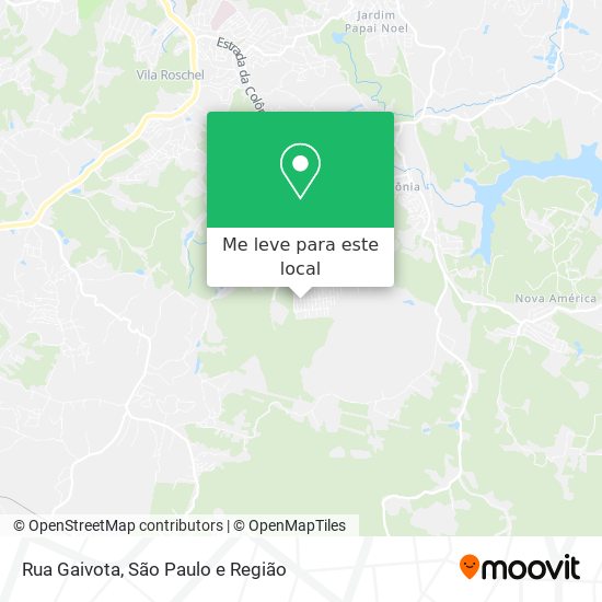 Rua Gaivota mapa