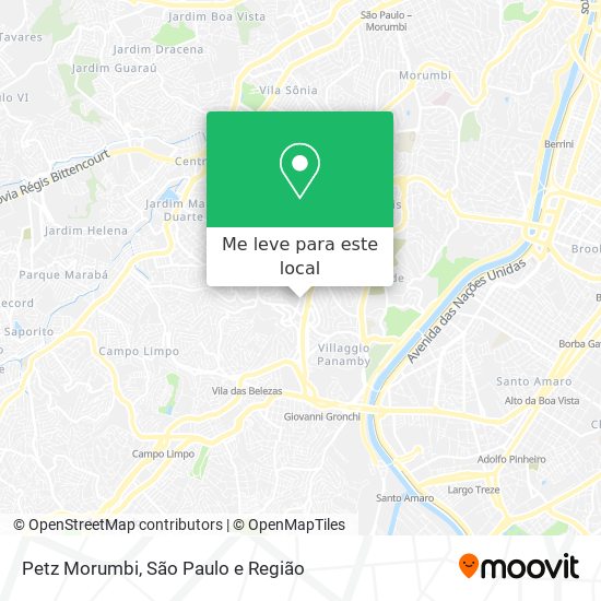 Petz Morumbi mapa