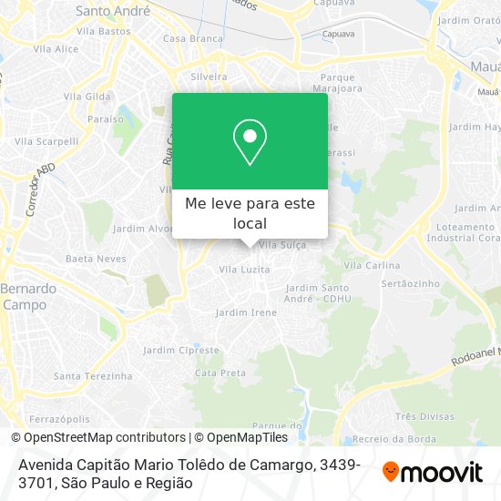 Avenida Capitão Mario Tolêdo de Camargo, 3439-3701 mapa