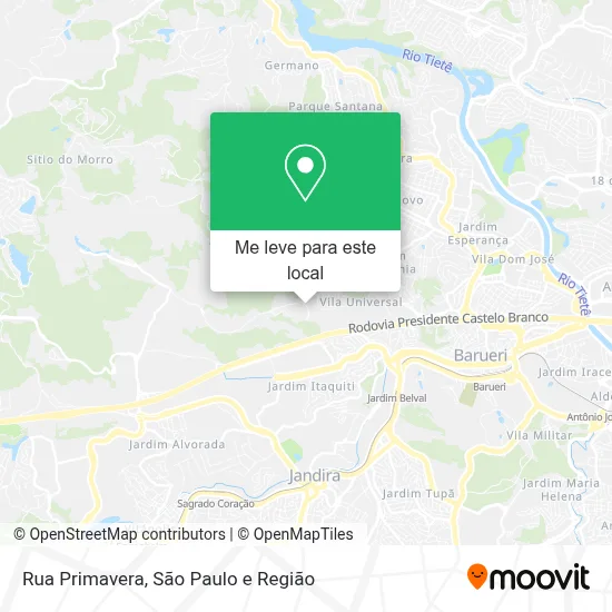 Rua Primavera mapa