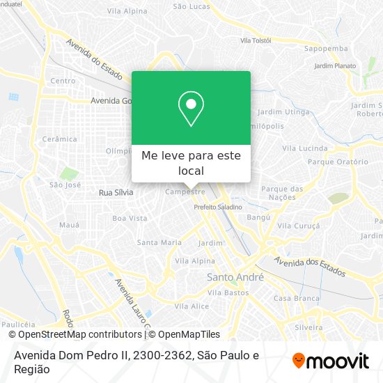 Avenida Dom Pedro II, 2300-2362 mapa