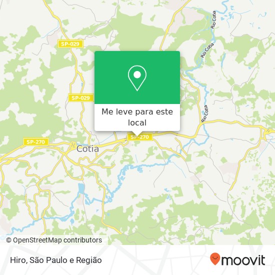 Hiro, Rodovia Raposo Tavares Jardim Rio das Pedras Cotia-SP 06708-000 mapa