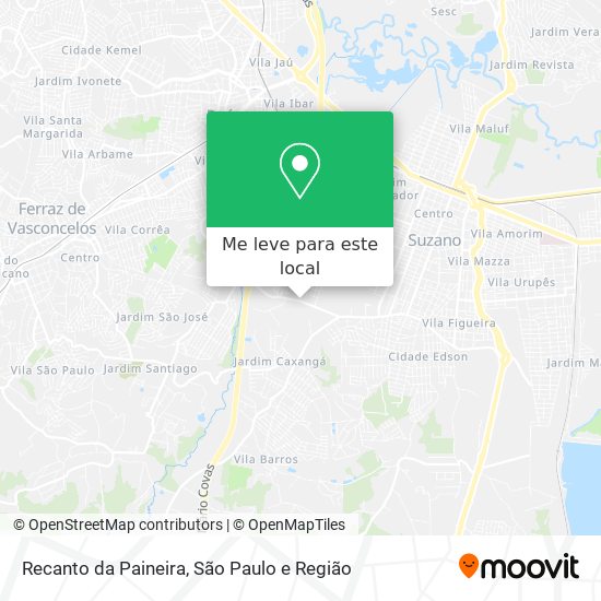 Recanto da Paineira mapa