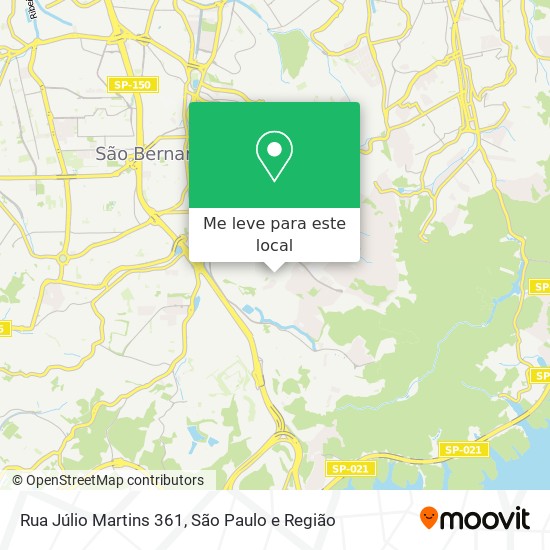 Rua Júlio Martins 361 mapa