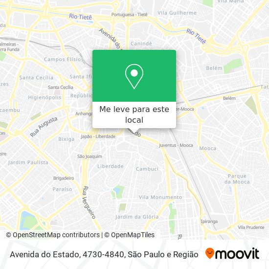 Avenida do Estado, 4730-4840 mapa