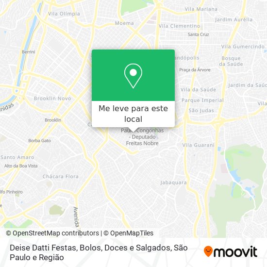 Deise Datti Festas, Bolos, Doces e Salgados mapa