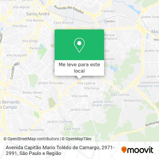 Avenida Capitão Mario Tolêdo de Camargo, 2971-2991 mapa