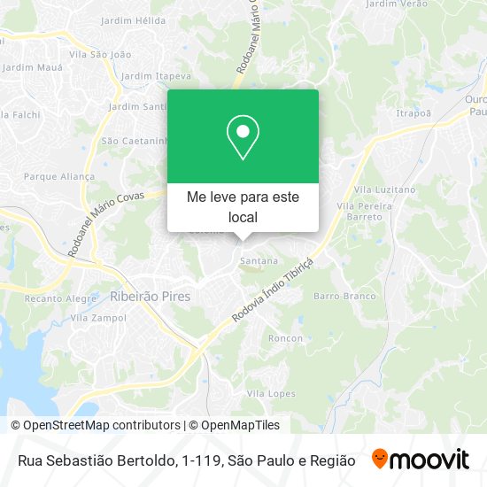 Rua Sebastião Bertoldo, 1-119 mapa