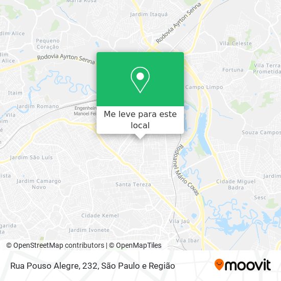Rua Pouso Alegre, 232 mapa