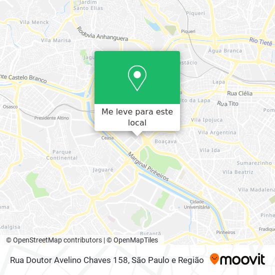 Rua Doutor Avelino Chaves 158 mapa