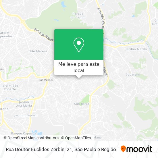 Rua Doutor Euclides Zerbini 21 mapa