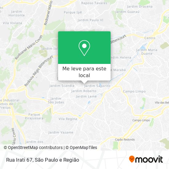 Rua Irati 67 mapa
