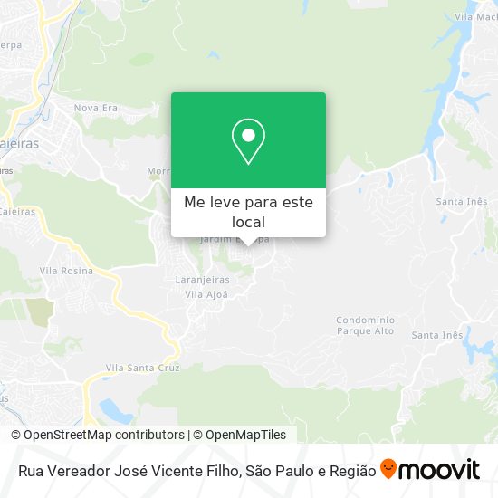 Rua Vereador José Vicente Filho mapa